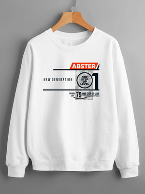 ABSTER Full Sleeve Graphic Print Men Sweatshirt