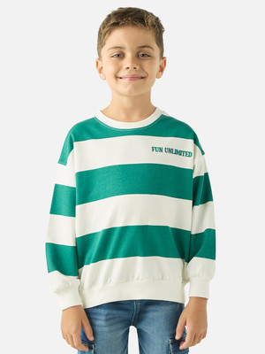 JUNIORS by Babyshop Full Sleeve Striped Boys Sweatshirt