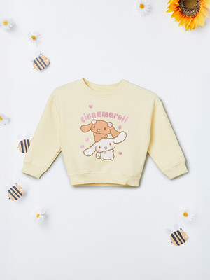 MAX Full Sleeve Graphic Print Girls Sweatshirt