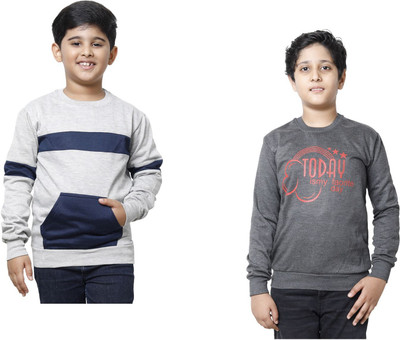 MT FASHION Full Sleeve Printed Boys Sweatshirt