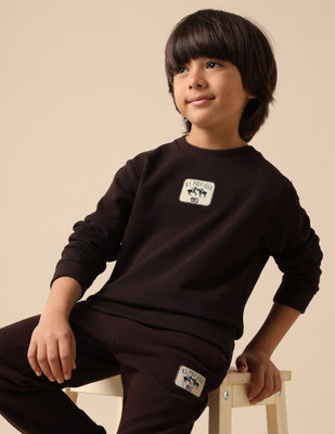 U.S. POLO ASSN. Full Sleeve Solid Boys Sweatshirt