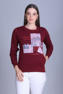 DG Divine GirL Full Sleeve Printed Women Sweatshirt