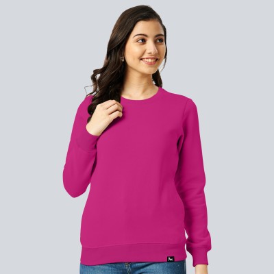 Nilan Tees Wear Full Sleeve Solid Women Sweatshirt