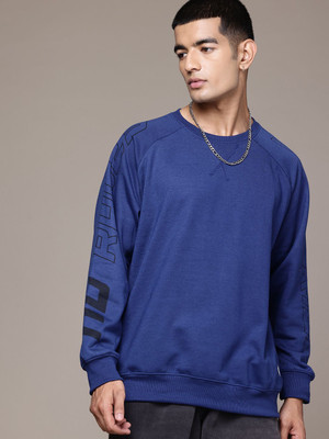 Roadster Full Sleeve Solid Men Sweatshirt