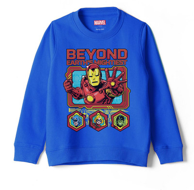 MARVEL BY MISS & CHIEF Full Sleeve Graphic Print Boys Sweatshirt
