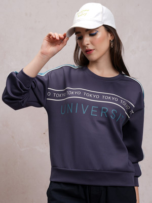 Tokyo Talkies Full Sleeve Printed Women Sweatshirt