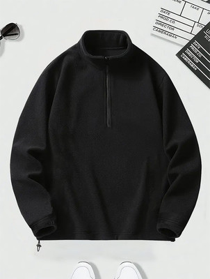 Lripsome Full Sleeve Solid Men Sweatshirt