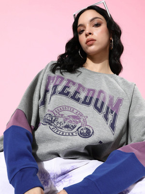 Roadster Full Sleeve Graphic Print Women Sweatshirt