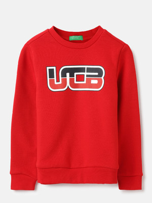 United Colors of Benetton Full Sleeve Printed Boys Sweatshirt
