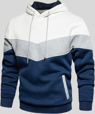 HouseOfCommon Full Sleeve Color Block Men Sweatshirt