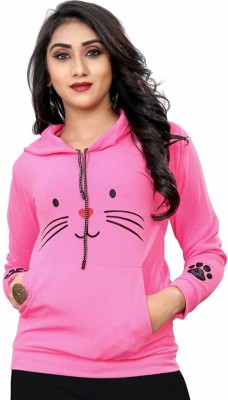 MS QUEEN Full Sleeve Animal Print Women Reversible Sweatshirt