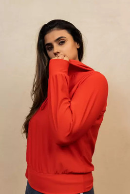 METRONAUT Full Sleeve Solid Women Sweatshirt