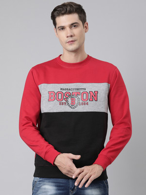 DIXCY SCOTT Full Sleeve Color Block Men Sweatshirt