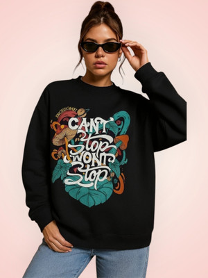 HouseOfCommon Full Sleeve Printed Women Sweatshirt