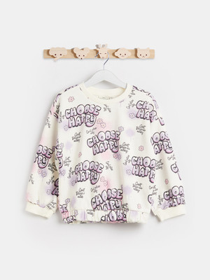 JUNIORS by Babyshop Full Sleeve Printed Girls Sweatshirt