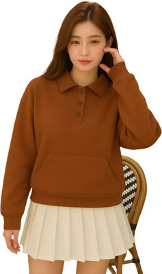 INNAYARA DIVITRA Full Sleeve Self Design Women Sweatshirt