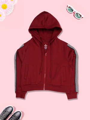 Kiddo Pnti Full Sleeve Solid Girls Sweatshirt