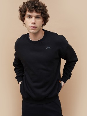 Kappa Full Sleeve Solid Men Sweatshirt