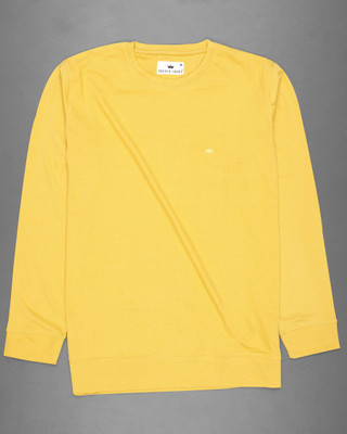 french crown Full Sleeve Solid Men Sweatshirt