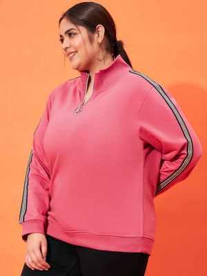 Austivo Full Sleeve Solid Women Sweatshirt