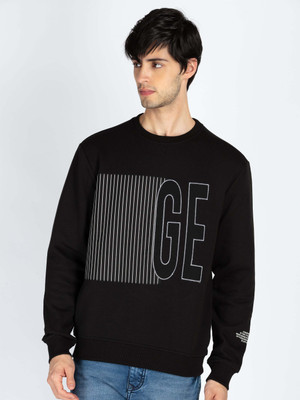 Status Quo Full Sleeve Self Design Men Sweatshirt