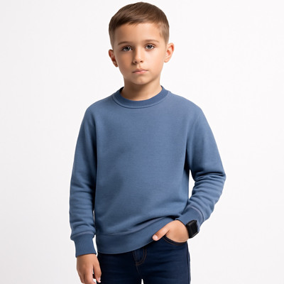 Chichi Full Sleeve Solid Boys & Girls Sweatshirt