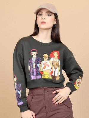 Tokyo Talkies Full Sleeve Printed Women Sweatshirt