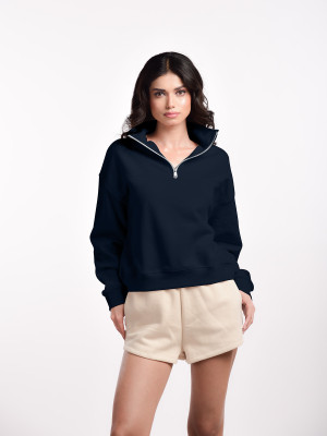Femmora Full Sleeve Solid Women Sweatshirt