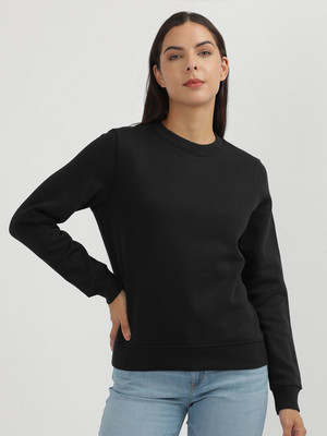 Bokaro Full Sleeve Solid Women Sweatshirt
