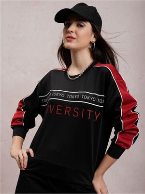 Tokyo Talkies Full Sleeve Printed Women Sweatshirt