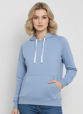 Alan Jones Full Sleeve Solid Women Sweatshirt