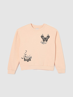 MAX Full Sleeve Printed Girls Sweatshirt
