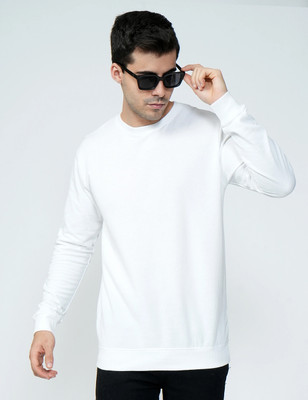 BEING WANTED Full Sleeve Solid Men Sweatshirt