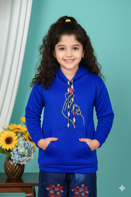 THE LALCOLLECTION KIDWEAR Full Sleeve Printed Girls Sweatshirt