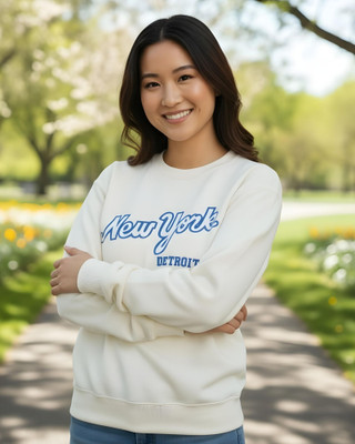 flyind Full Sleeve Graphic Print Women Sweatshirt