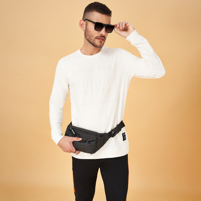 Street 808 by Pantaloons Full Sleeve Self Design Men Sweatshirt