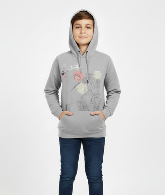 APPLEBOYZ Full Sleeve Floral Print Boys Sweatshirt