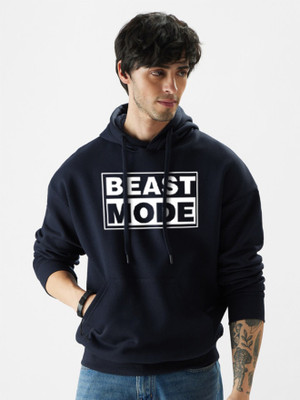 CZC Full Sleeve Graphic Print, Solid Men Sweatshirt