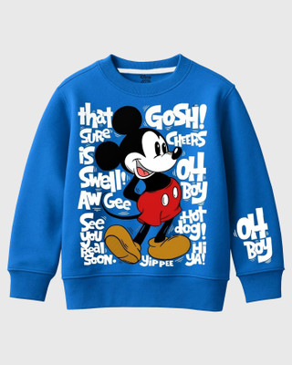 DISNEY BY MISS & CHIEF Full Sleeve Printed Boys Sweatshirt