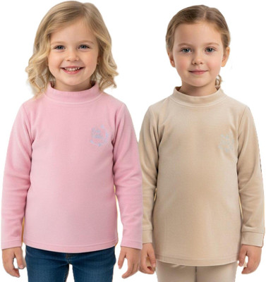 salvia Full Sleeve Solid Girls Sweatshirt