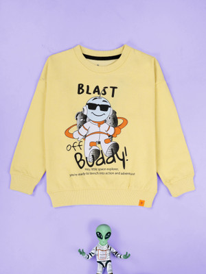 KiddoPanti Full Sleeve Printed Boys Sweatshirt