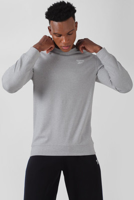 REEBOK Full Sleeve Solid Men Sweatshirt