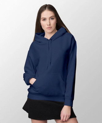 Dwarf Full Sleeve Solid Women Sweatshirt