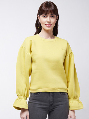 Modeve Full Sleeve Solid Women Sweatshirt