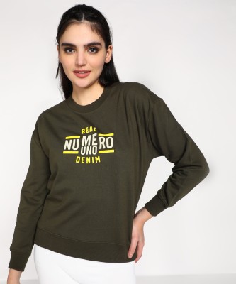 NUMERO UNO Full Sleeve Printed Women Sweatshirt