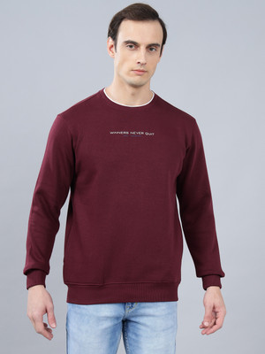 CANTABIL Full Sleeve Solid Men Sweatshirt