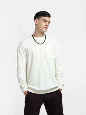 JACK & JONES Full Sleeve Solid Men Sweatshirt