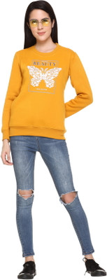 HOLD Full Sleeve Printed Women Sweatshirt