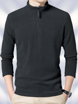 Lripsome Full Sleeve Solid Men Sweatshirt