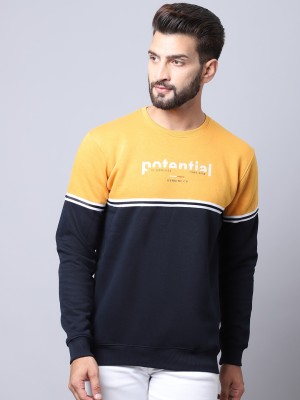 CANTABIL Full Sleeve Color Block Men Sweatshirt